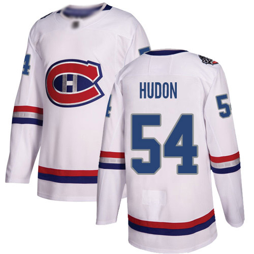 Adidas Men's Charles Hudon Authentic White Jersey: NHL #54 Montreal Canadiens 2017 100 Classic