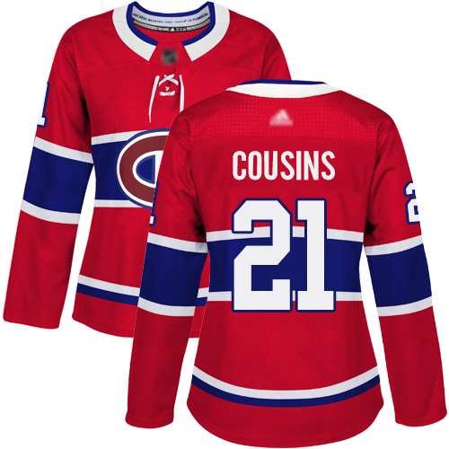 Adidas Youth David Schlemko Authentic Red Home Jersey: NHL #21 Montreal Canadiens