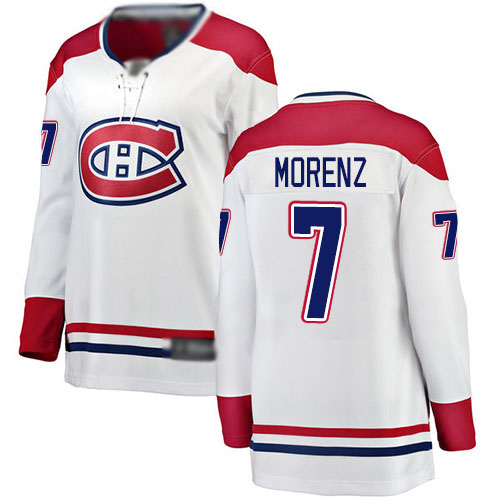 Fanatics Branded Women's Howie Morenz Breakaway White Away Jersey: NHL #7 Montreal Canadiens
