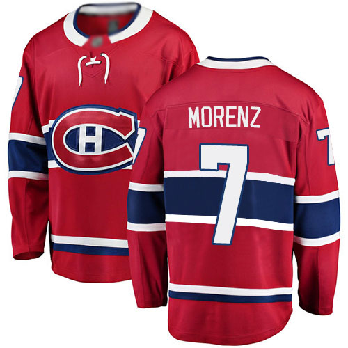 Fanatics Branded Men's Howie Morenz Breakaway Red Home Jersey: NHL #7 Montreal Canadiens