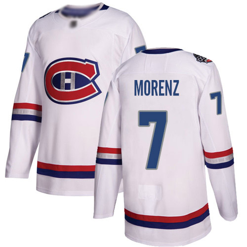 Adidas Youth Howie Morenz Authentic White Jersey: NHL #7 Montreal Canadiens 2017 100 Classic