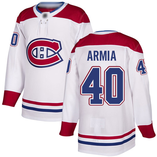 Adidas Men's Joel Armia Authentic White Away Jersey: NHL #40 Montreal Canadiens
