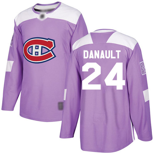 Adidas Youth Phillip Danault Authentic Purple Jersey: NHL #24 Montreal Canadiens Fights Cancer Practice
