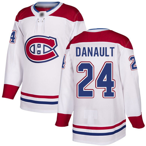 Reebok Men's Phillip Danault Authentic White Away Jersey: NHL #24 Montreal Canadiens