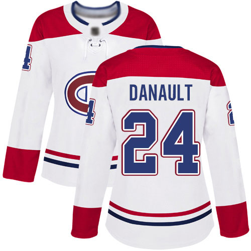 Reebok Women's Phillip Danault Authentic White Away Jersey: NHL #24 Montreal Canadiens