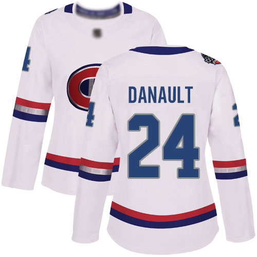 Adidas Women's Phillip Danault Authentic White Jersey: NHL #24 Montreal Canadiens 2017 100 Classic